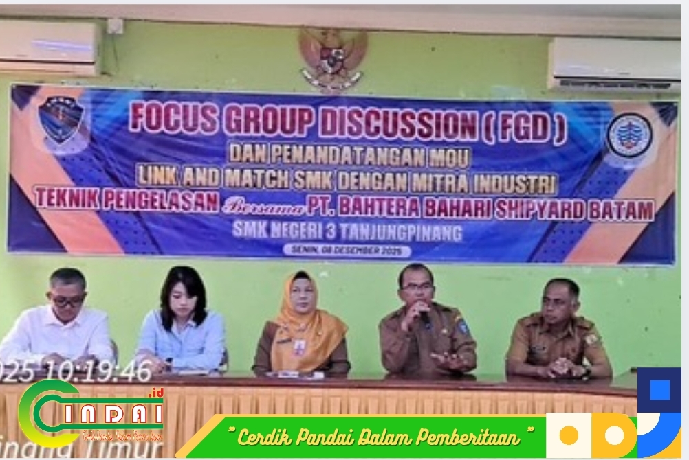 SMKN 3 Gelar FGD dan MOU Link And Match Mitra Industri Teknik Pengelasan Bersama PT. BBS