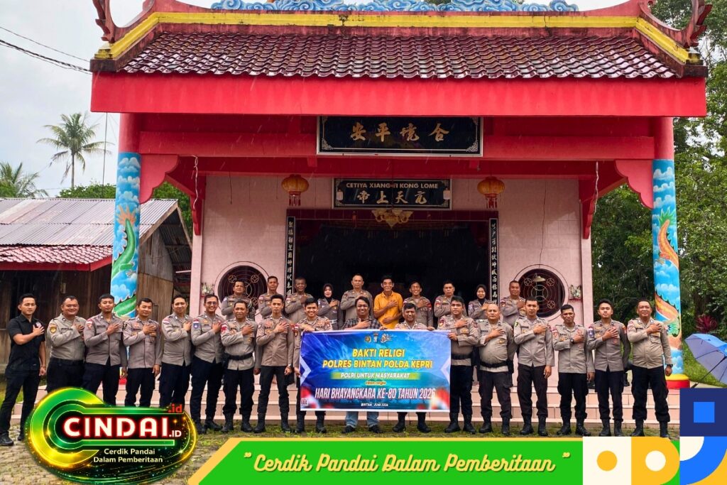 Sambut Hut Bhayangkara Ke-80, Polres Bintan Gelar Bhakti Religi di 3 Rumah Ibadah Toapaya
