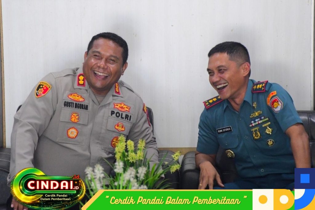 Perkuat Sinergitas TNI-POLRI, Danlanal Tarempa Sambut Kunjungan Kerja Kapolres Kepulauan Anambas