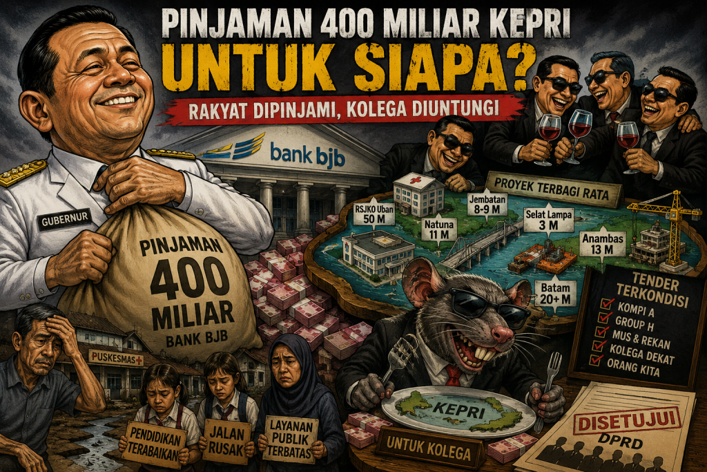 Pinjaman 400 Miliar Kepri Diduga Sarat Kepentingan, Anggota DPRD Sebut Proyek Sudah “Terbagi” Sejak Awal