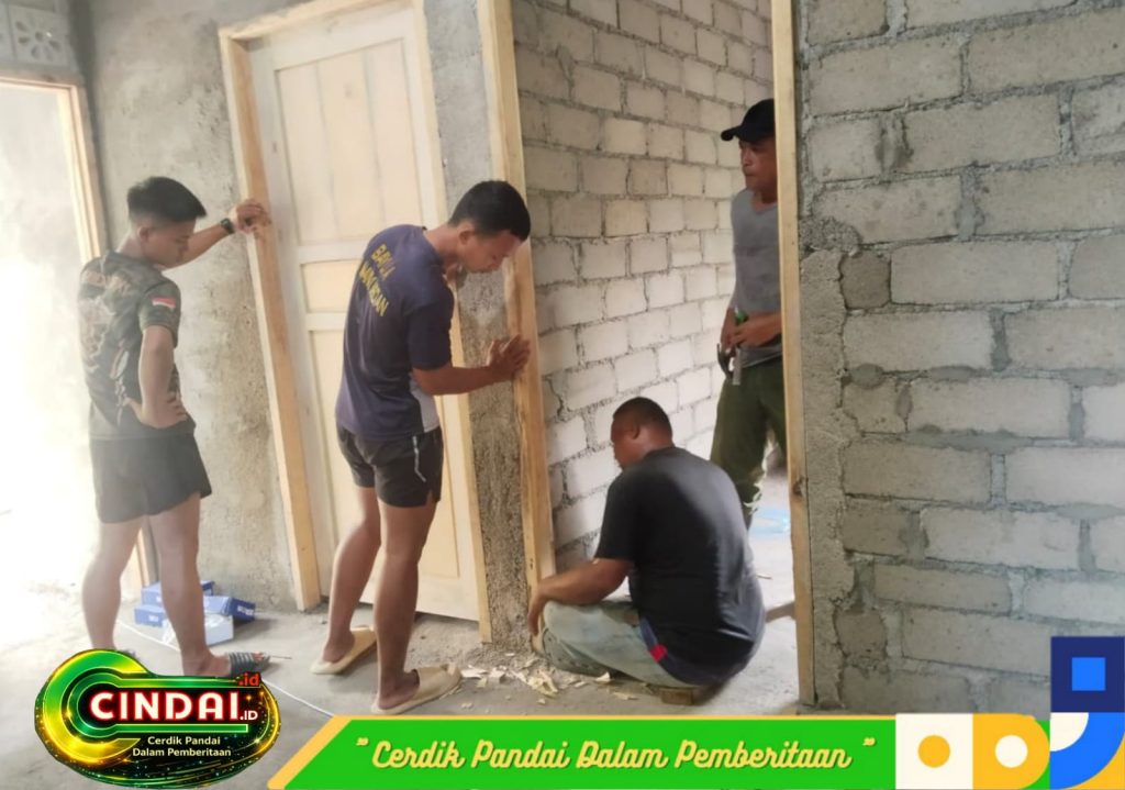 Mencapai Target, Satgas TMMD Ke-129 Kodim 0315/TPI Rampungkan Seluruh Sasaran Fisik RTLH