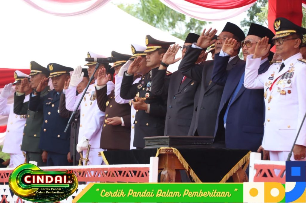 Kapolresta Tanjungpinang Hadiri Upacara Detik-Detik Proklamasi HUT Ke-81 RI Tingkat Kota